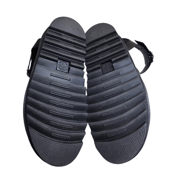 NWOB Dr. Martens Blaire women's black platform strappy leather Sandals Size 8 - Picture 9 of 11